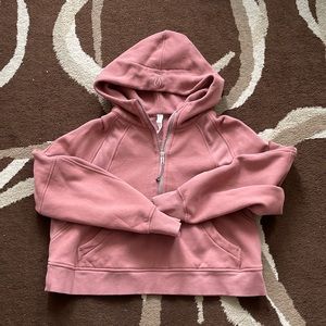 Lululemon Scuba Overzied Half Zip Hoodie in Spiced Chai